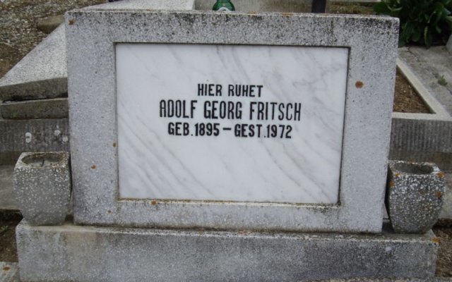 Fritsch Adolf 1895-1972 Grabstein